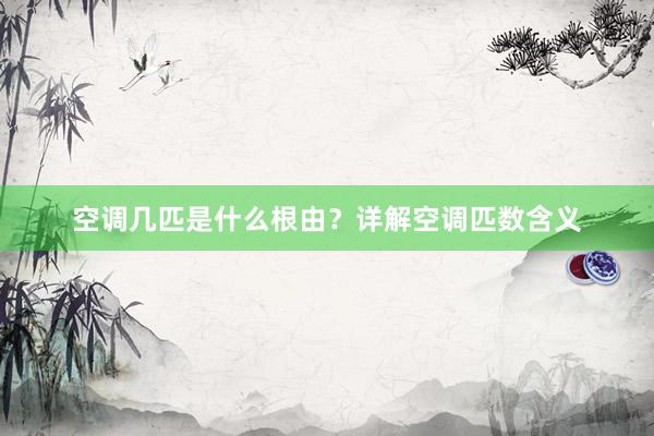 空调几匹是什么根由？详解空调匹数含义
